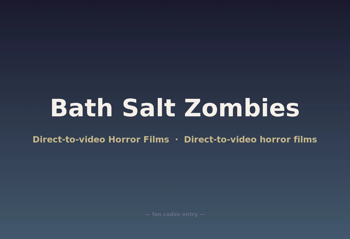 Bath Salt Zombies