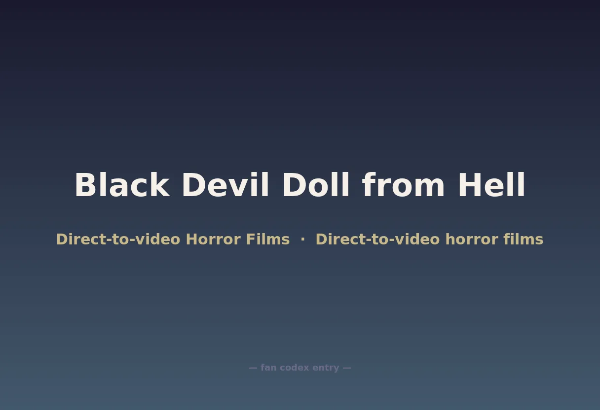 Black Devil Doll from Hell